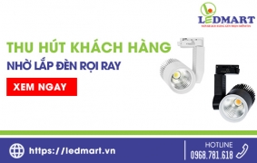 Shop thời trang thu hút khách hàng nhờ lắp đặt đèn led rọi ray