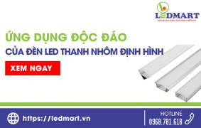 Ứng dụng độc đáo của đèn led thanh nhôm định hình thả trần hiện nay