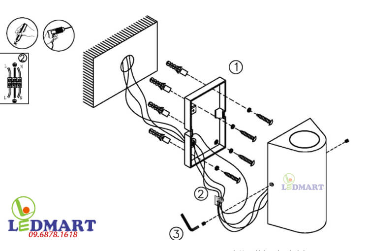 Cấu tạo đèn tường Kingled